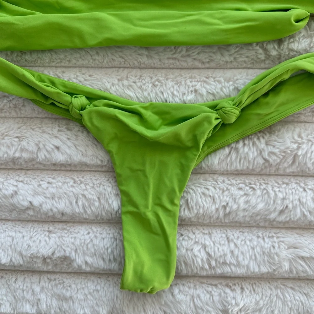 Lovers and Friends Vinnie Neon Green Bikini - Picture 3 of 8